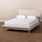 Baxton Studio Naya Beige Upholstered King Size Wingback Platform Bed 157-9592 - alternate 5